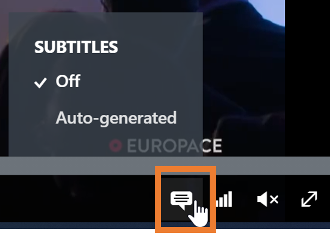 subtitle button