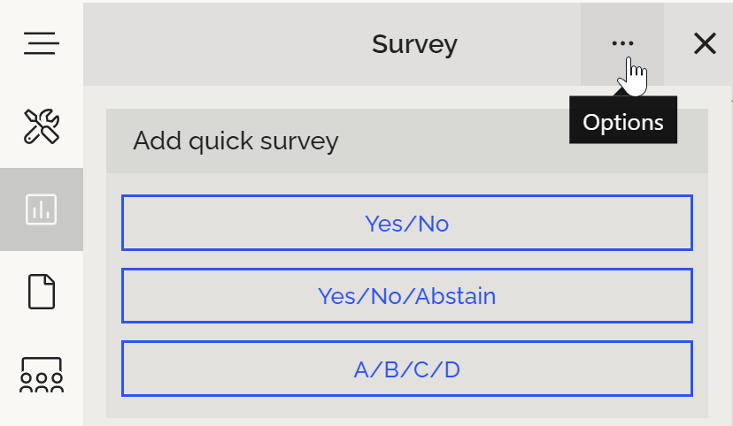 survey in a extra window