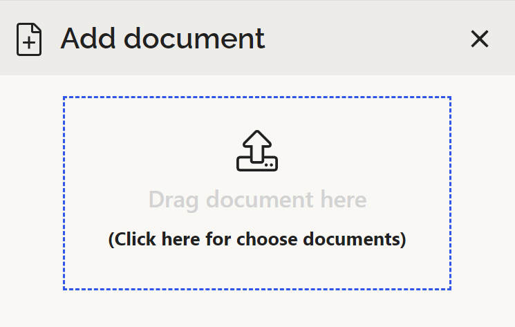 drag document zone