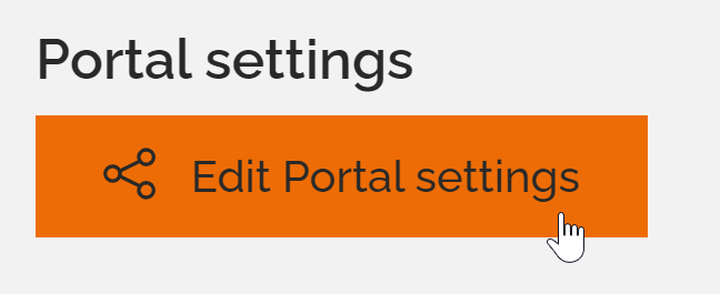 Edit Portal Settings
