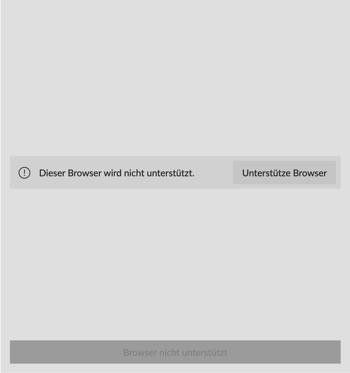 Browser nicht unterstützt