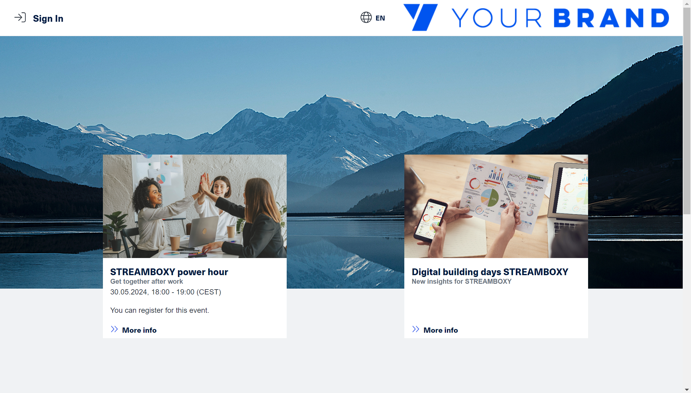 Yourbrand Portal Sample Overview Highlights