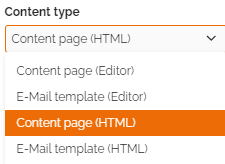 Content Page HTML