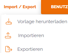 Benutzer Import